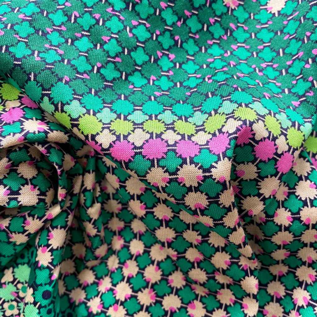 Vintage Jersey Shirt With Belt 1960/70s