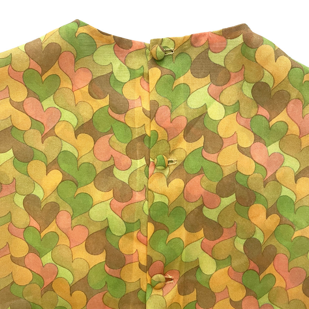 Vintage Sleeveless Tailored Shirt 1950s