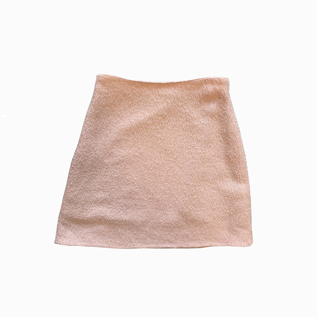 Vintage Pink Bouclé Wool Suit 1990s