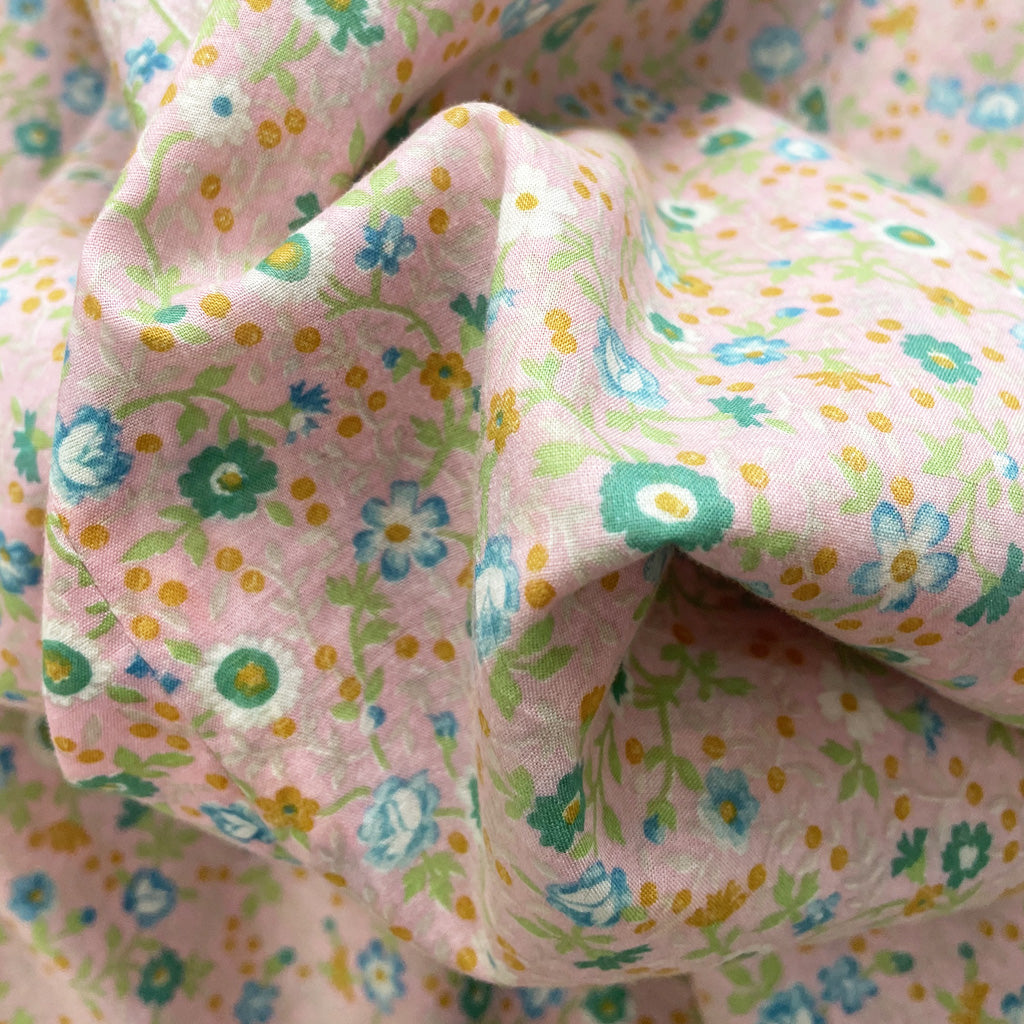 Vintage Floral Pattern Cotton Dress