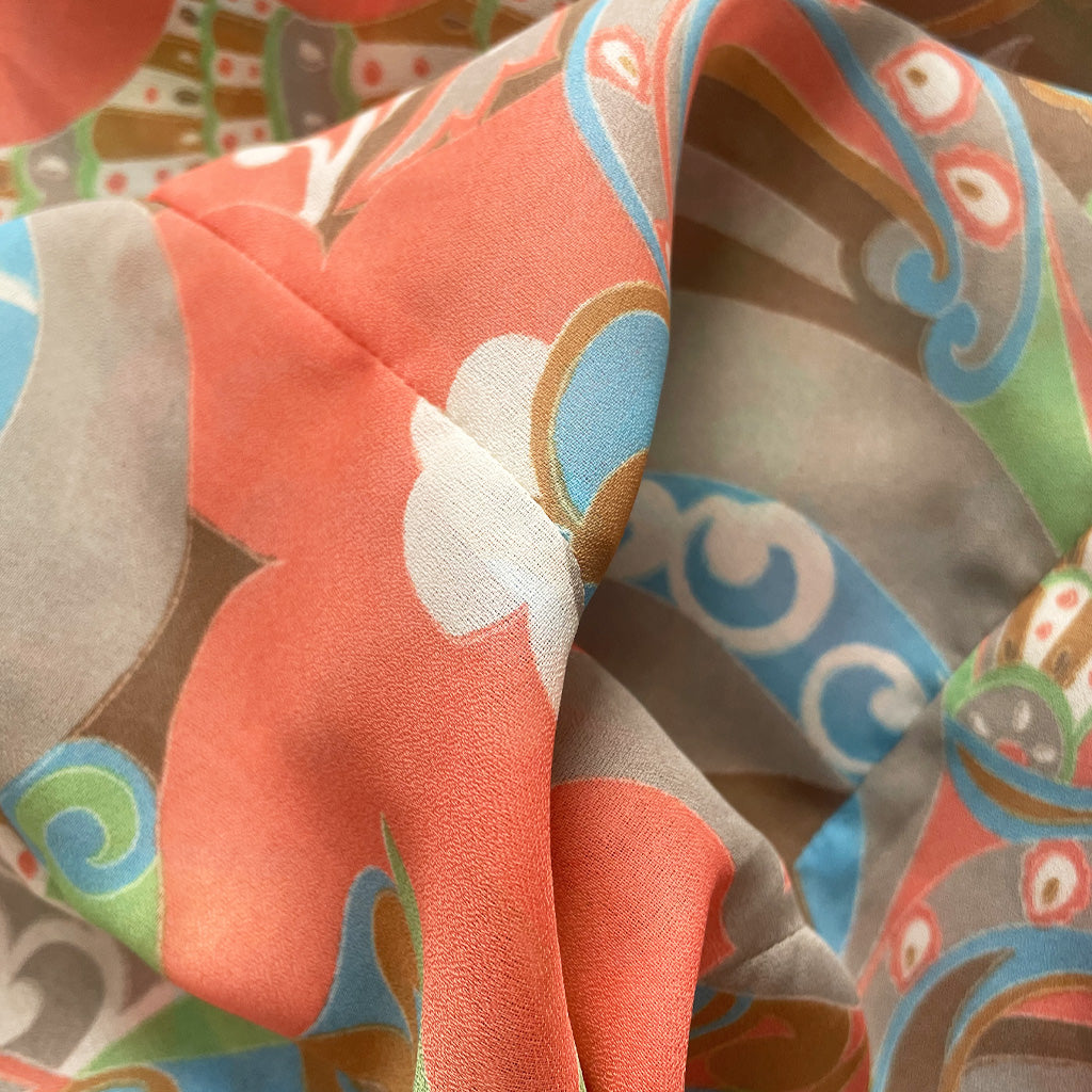 Vintage Hand Made Patterned Shirt 1970s