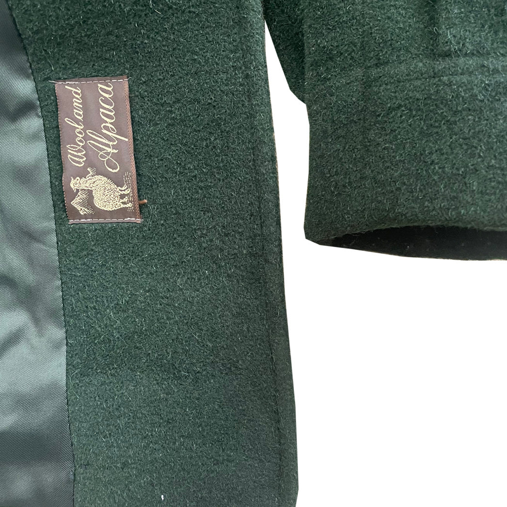Vintage Green Wool and Alpaca Coat 1960s