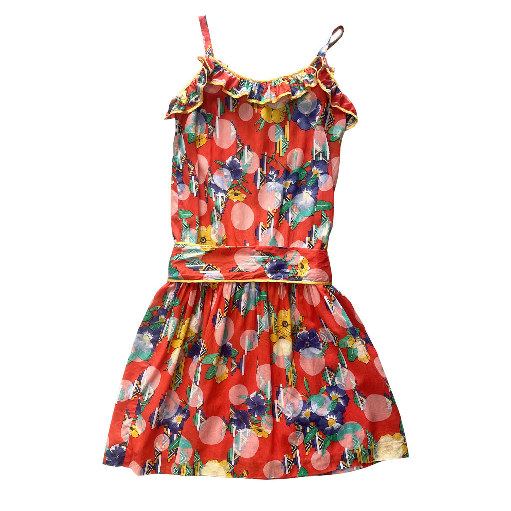 Vintage dressVintage Red Cotton Dress 1980s