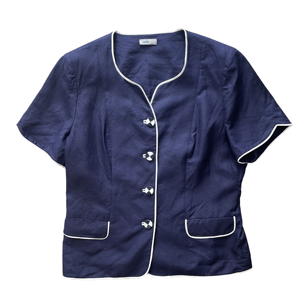 Vintage Linen Jacket 1980s