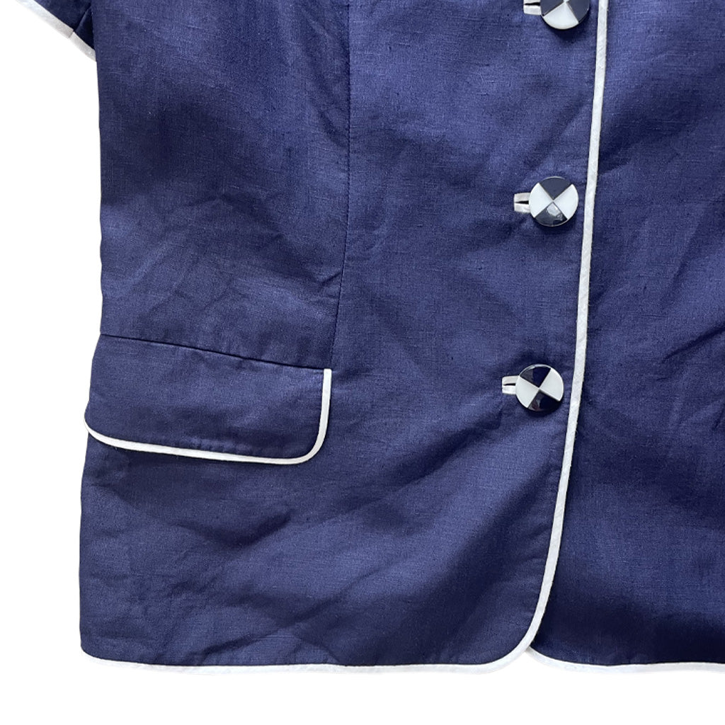 Vintage Linen Jacket 1980s