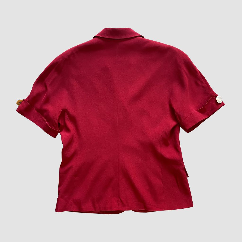 Vintage Silk Blend Jacket 1980s