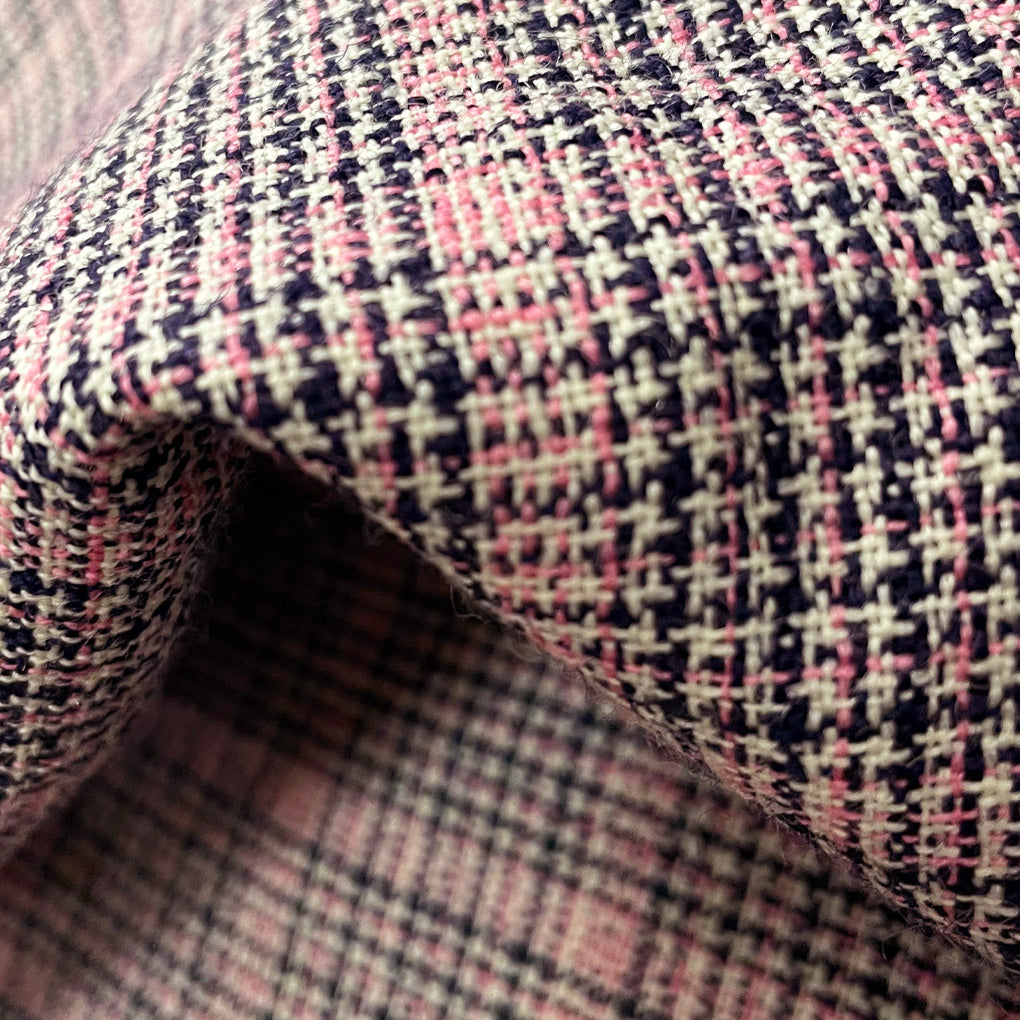 Vintage Pink Checked Jacket 1970s