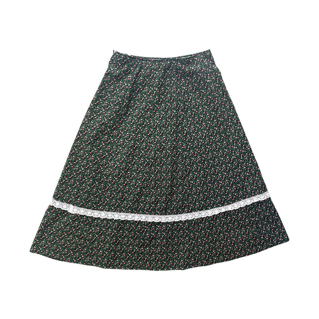 Vintage Flared Midi Skirt 1970s