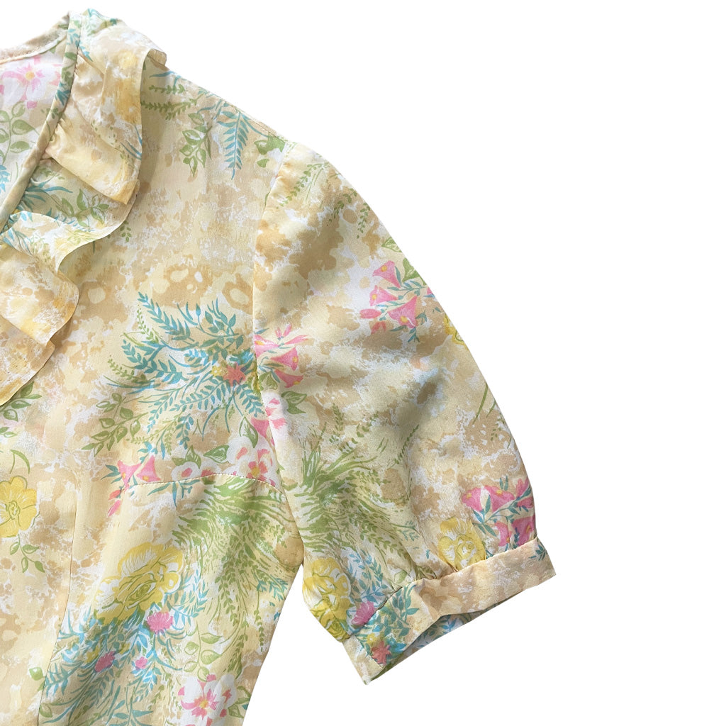 Vintage Soft Patterned Dress 1960s