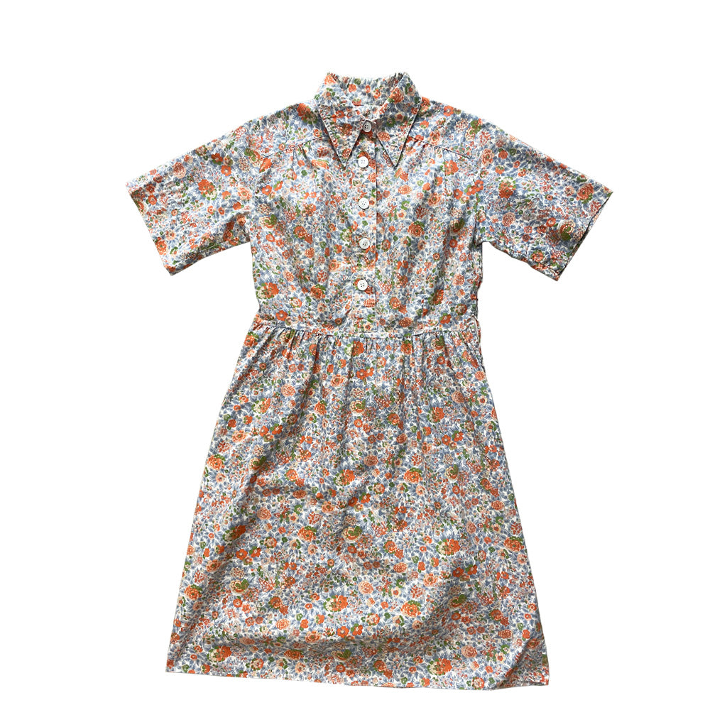 Vintage Provencal Style Cotton Dress