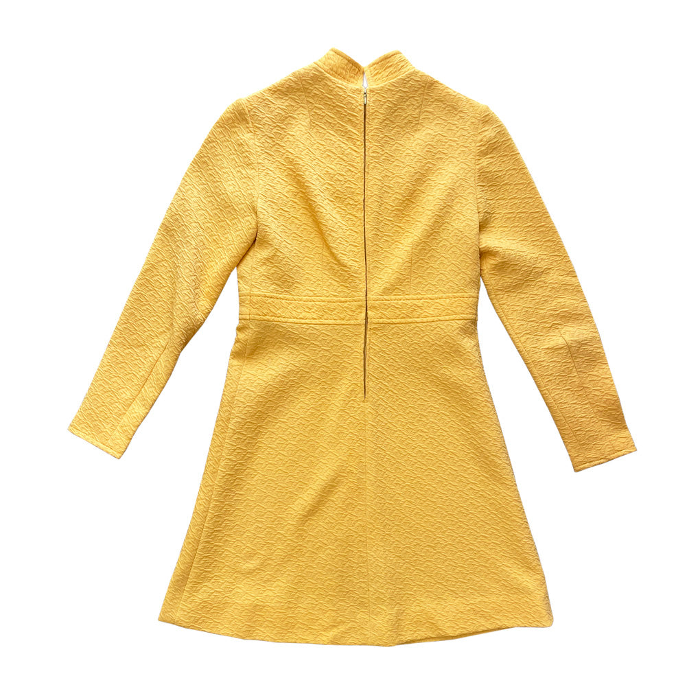 Vintage Yellow Dress 1970s