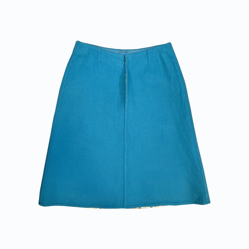 Vintage Light Blue Wool Suit 1960s