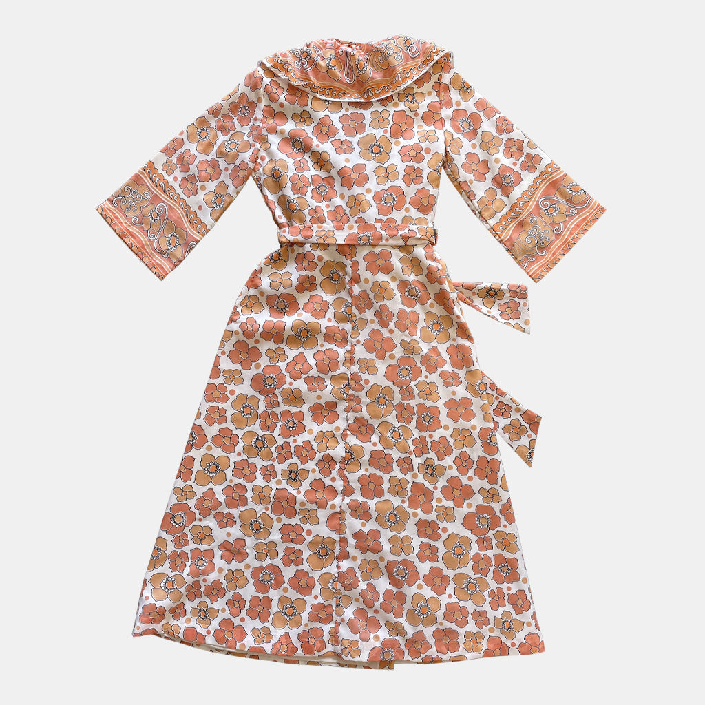 Vintage Floral Dress 1970s