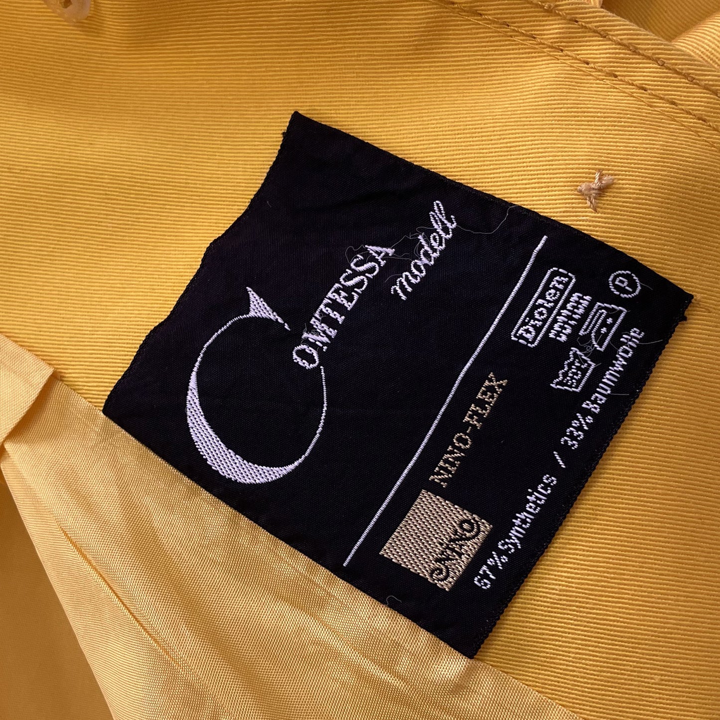 Vintage Yellow Duster 1970s