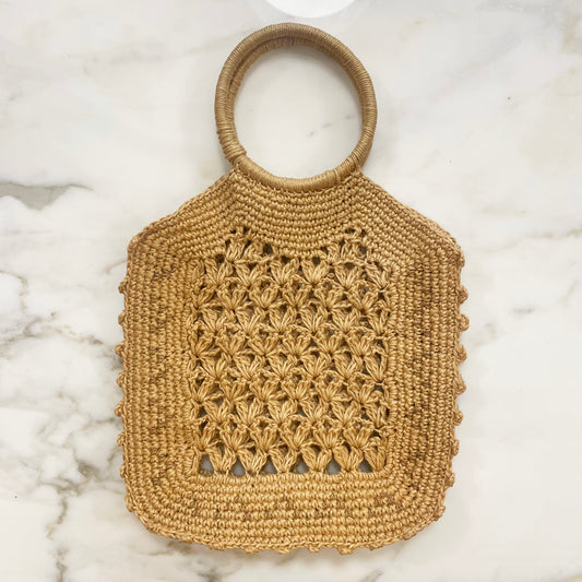 Vintage Raffia Handbag