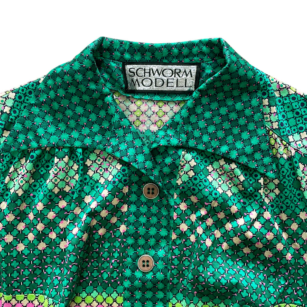 Vintage Jersey Shirt With Belt 1960/70s