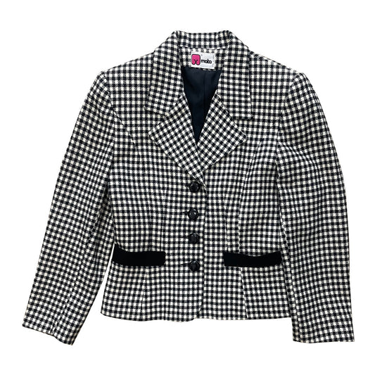 Vintage Checked Wool Jacket 1980s
