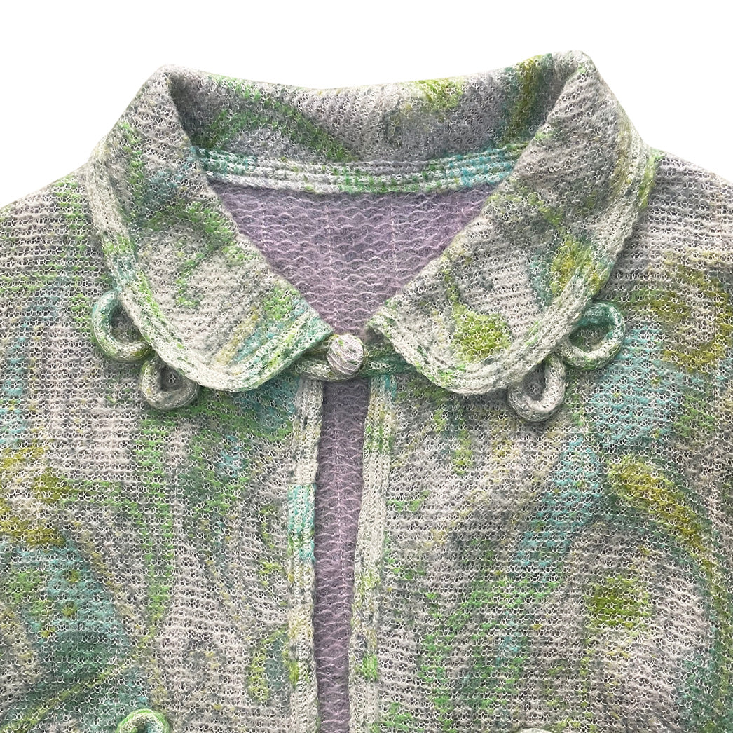 Vintage Knitted Patterned Jacket 1960s