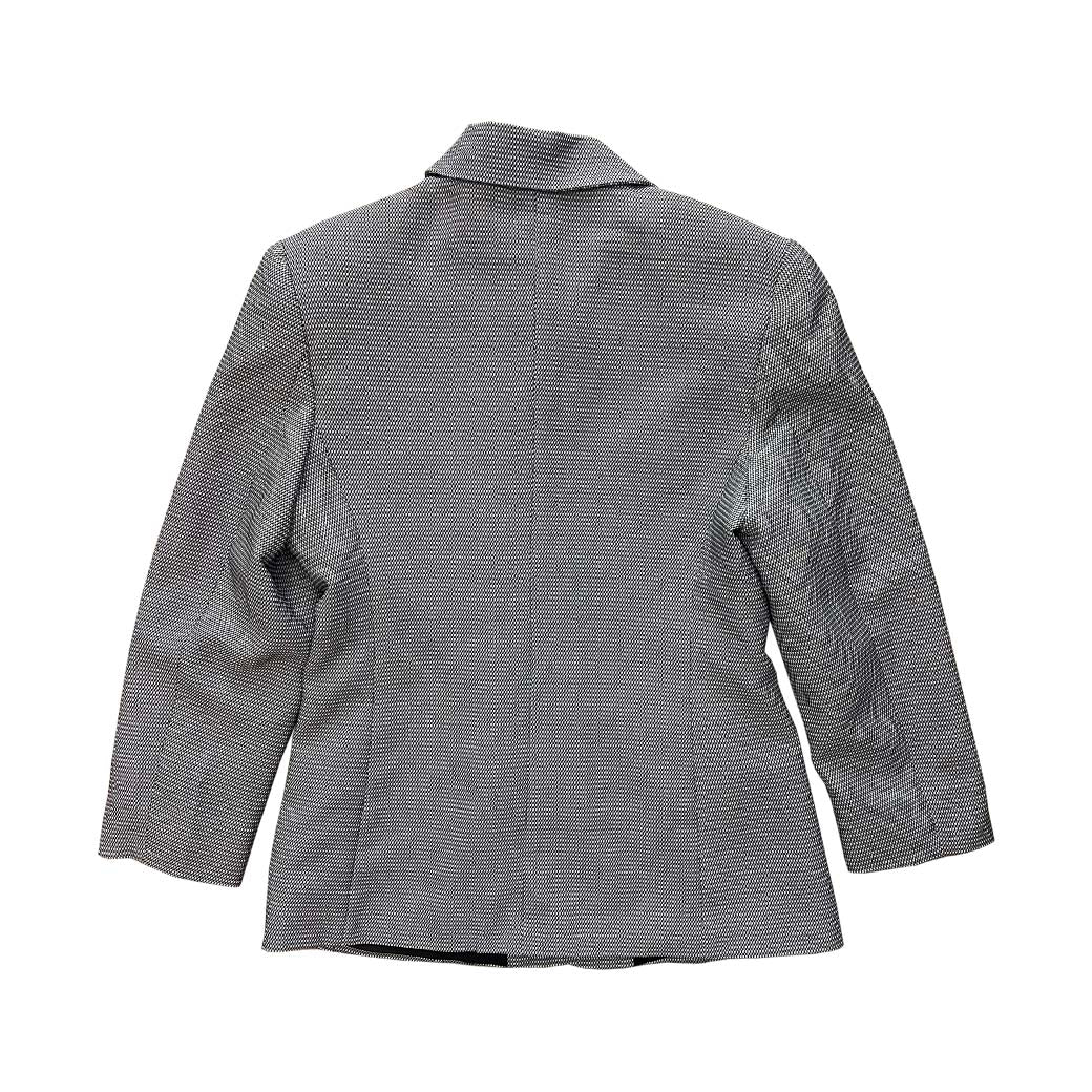 Vintage Jacket With Mini Black And White Pattern 1990s