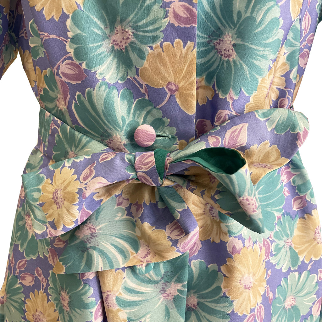 Vintage Patterned Dress 1960s