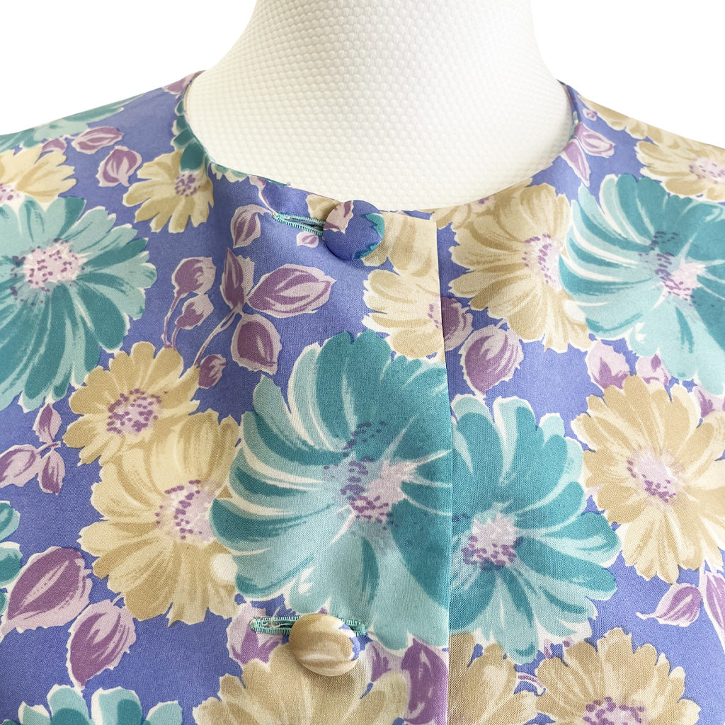 Vintage Patterned Dress 1960s