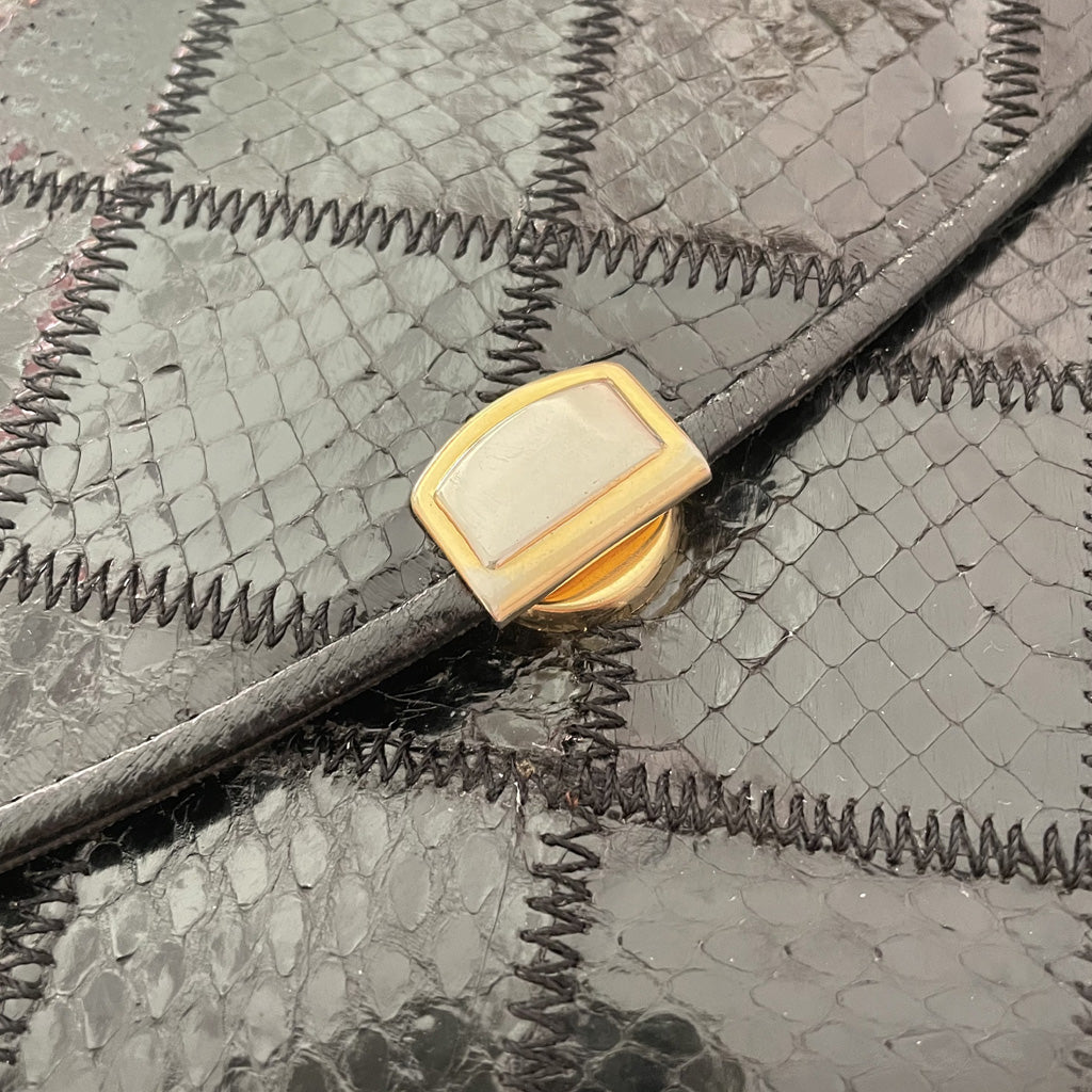 Vintage Black Shoulder Bag 1960s