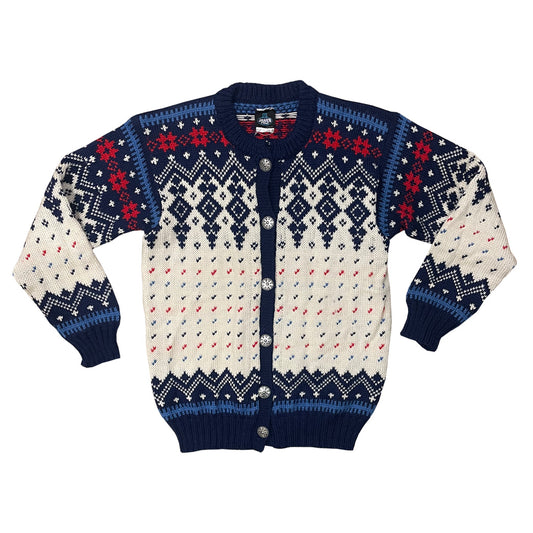 Vintage Norwegian Wool Cardigan - Janus of Norway