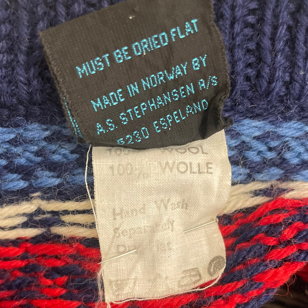 Vintage Norwegian Wool Cardigan - Janus of Norway