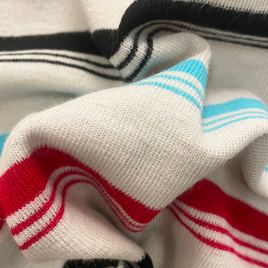 Vintage Striped Wool Blend Vest 1960s