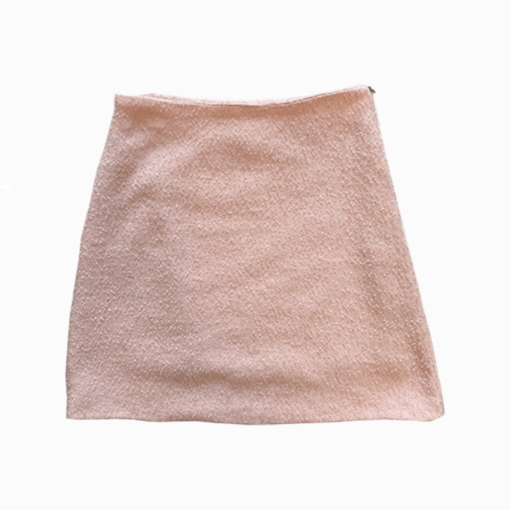 Vintage Pink Bouclé Wool Suit 1990s