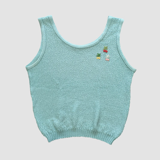 Vintage Summer Knitted Tank Top 1960s