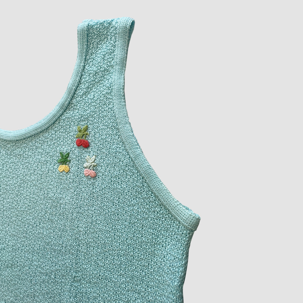 Vintage Summer Knitted Tank Top 1960s