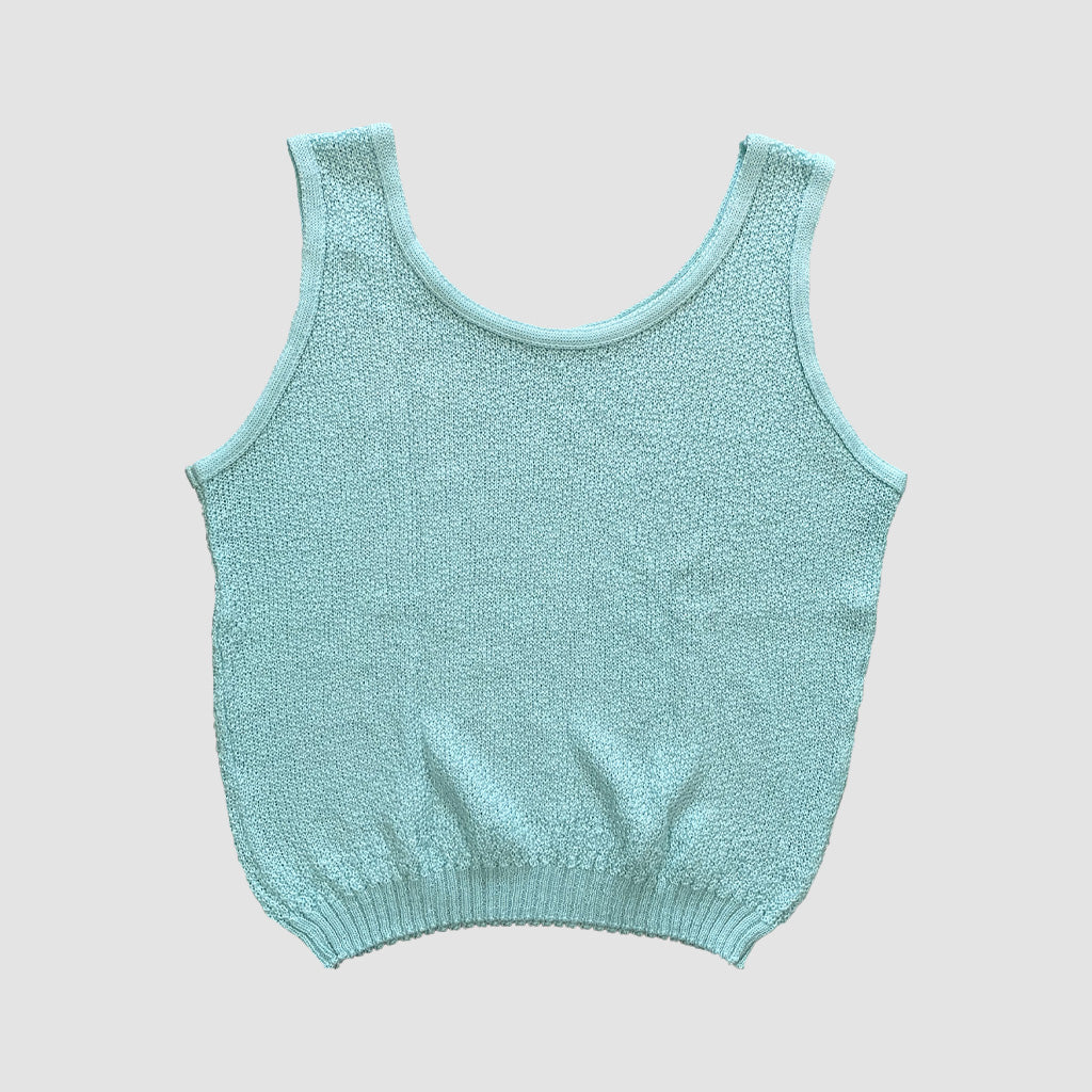 Vintage Summer Knitted Tank Top 1960s