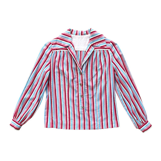 Vintage Colorful Striped Shirt 1970s