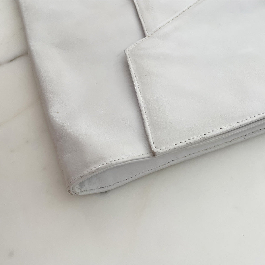 Vintage White Shoulder Bag 1980s