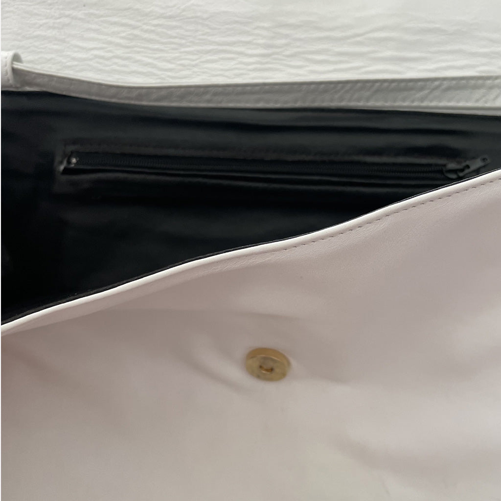 Vintage White Shoulder Bag 1980s