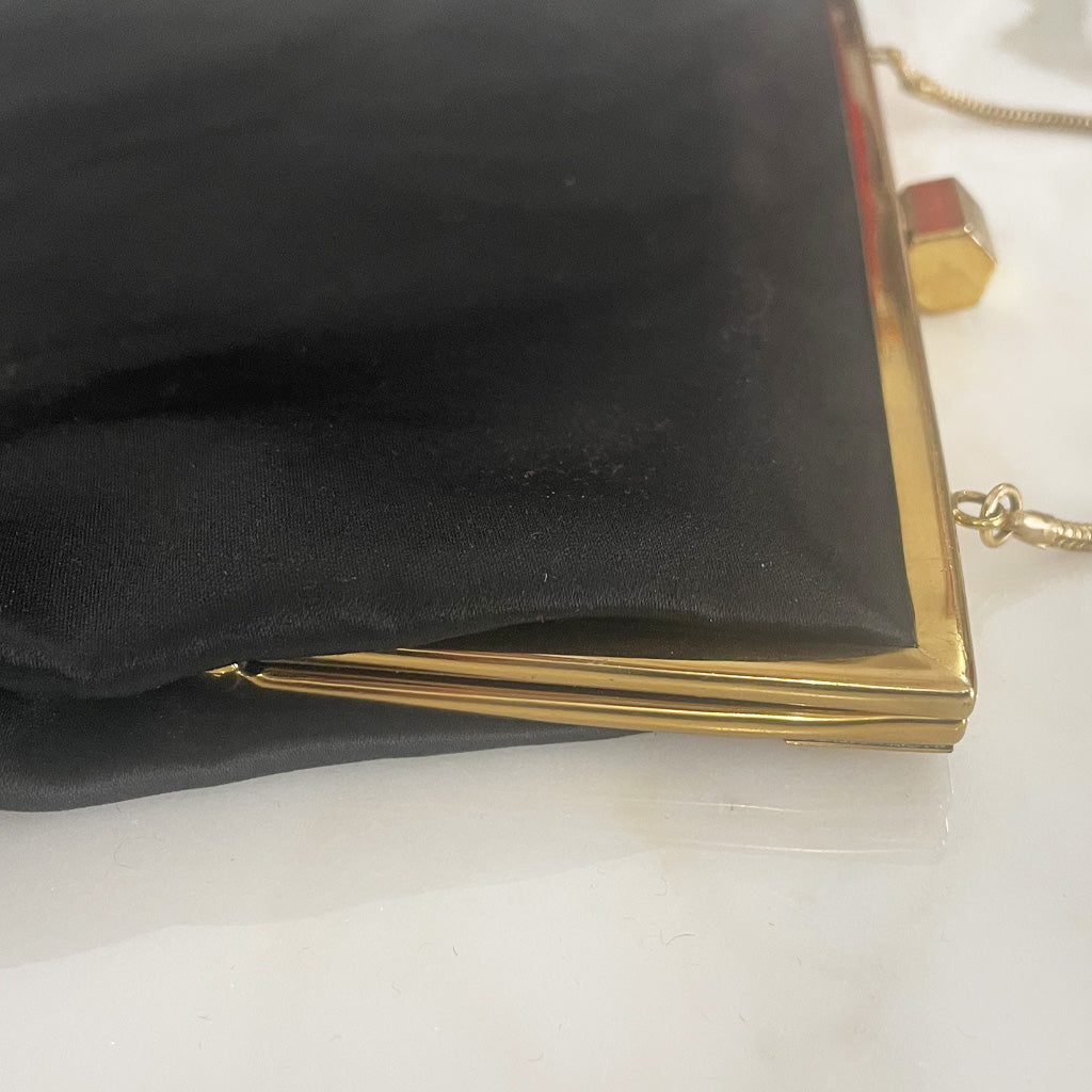 Vintage Satin Handbag 1940s