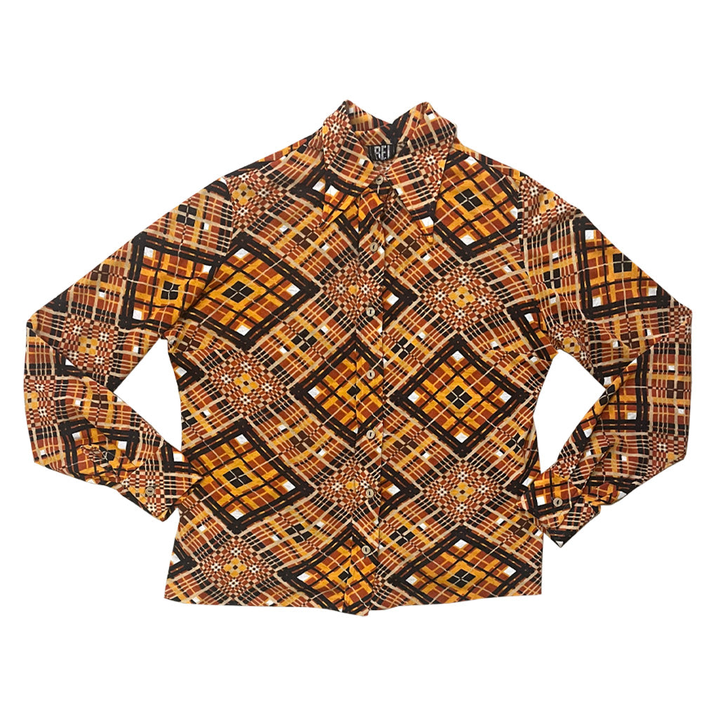 Vintage Patterned Shirt 1970s