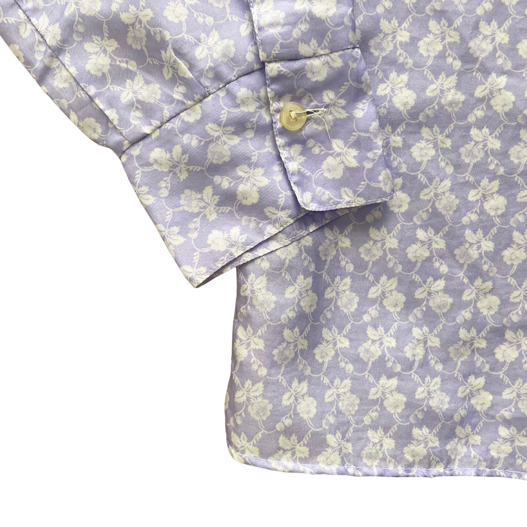 Vintage Lilac Patterned Blouse