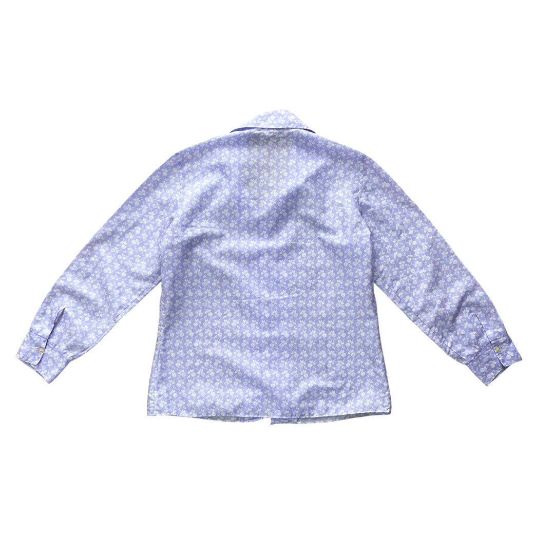 Vintage Lilac Patterned Blouse