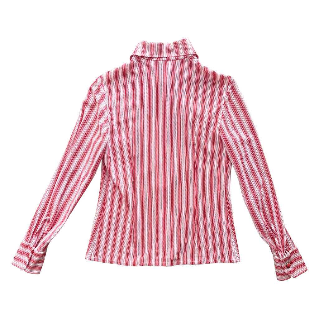 Vintage Red And White Striped Shirt 1970s