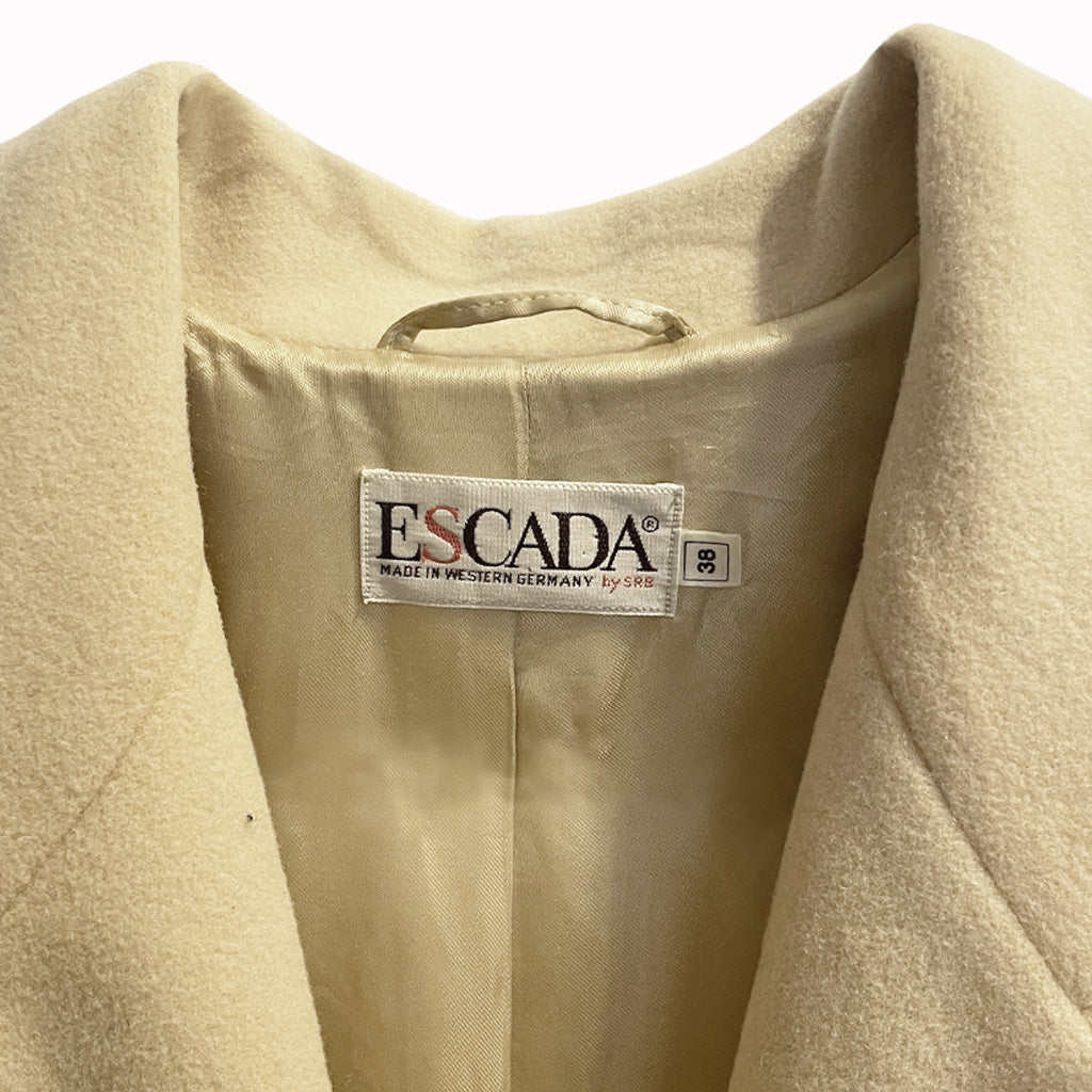 Vintage Escada coat in virgin wool 1990s