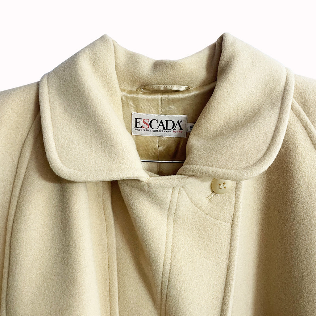 Vintage Escada coat in virgin wool 1990s