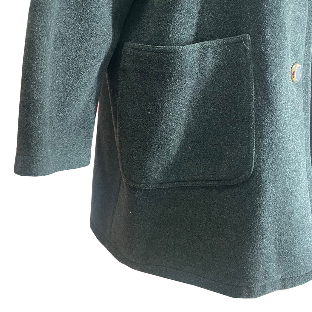 Vintage Coat With Faux Fur Collar 1960s - Salco