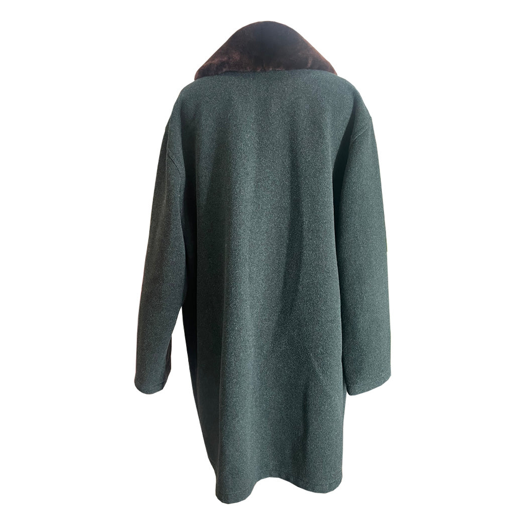 Vintage Coat With Faux Fur Collar 1960s - Salco