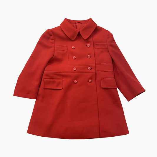 Vintage Red Girl's Coat 1970s