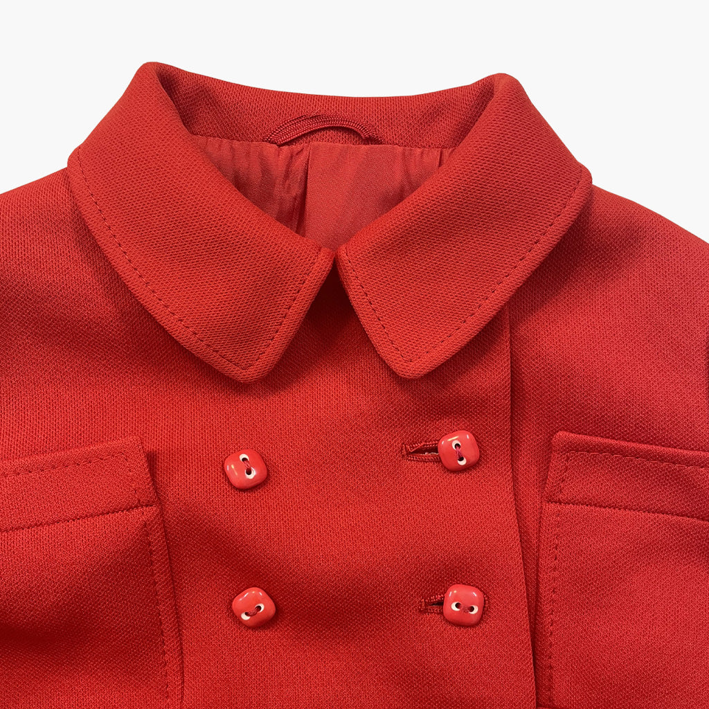 Vintage Red Girl's Coat 1970s