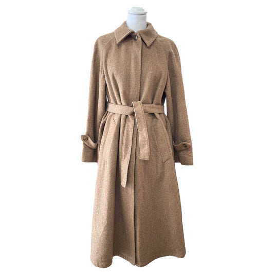 Vintage Camel Alpaca Coat with Belt - Al duca d'Aosta