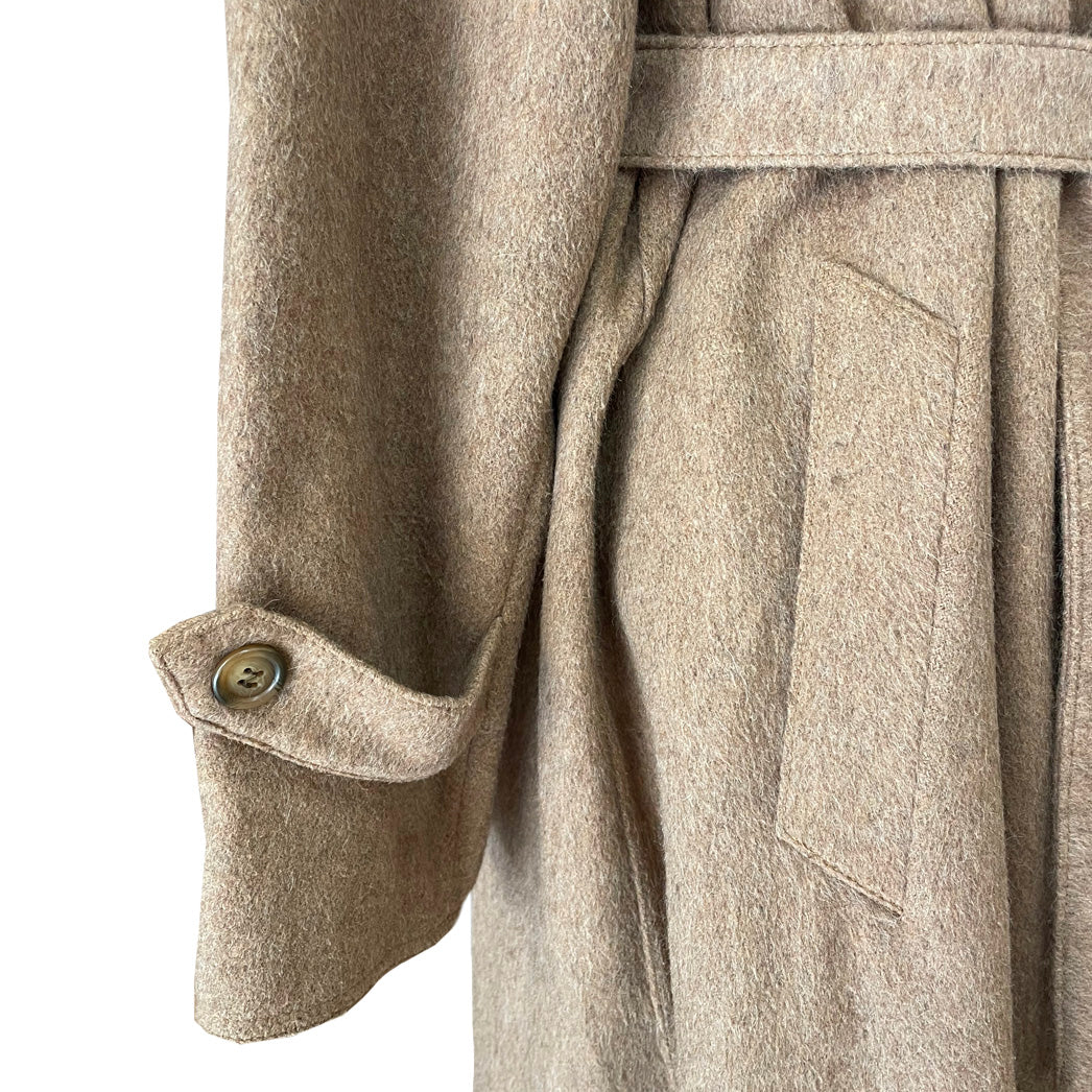 Vintage Camel Alpaca Coat with Belt - Al duca d'Aosta