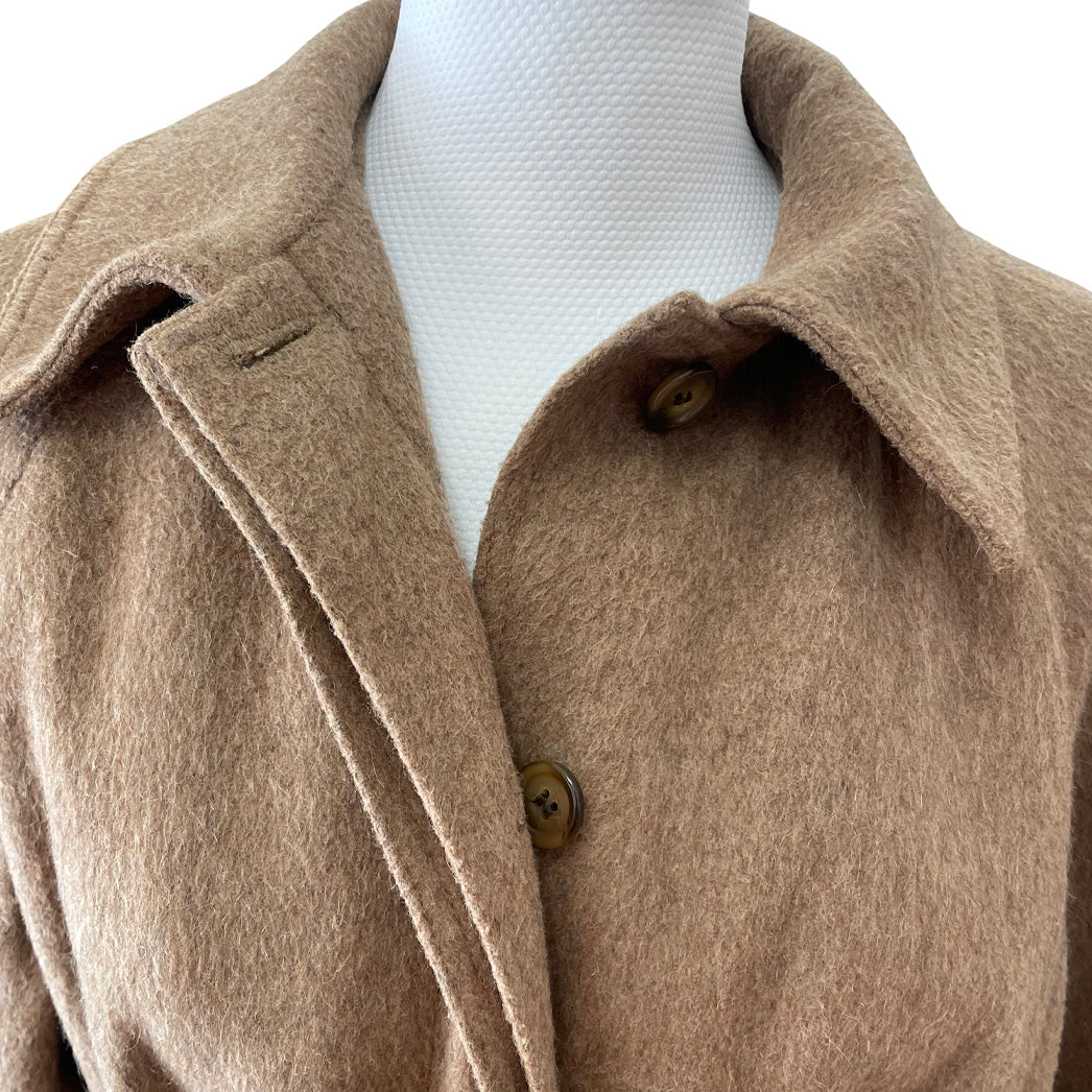Vintage Camel Alpaca Coat with Belt - Al duca d'Aosta